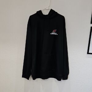 Dunbrooke Black Hoodie with Red and White Cardinals Logo